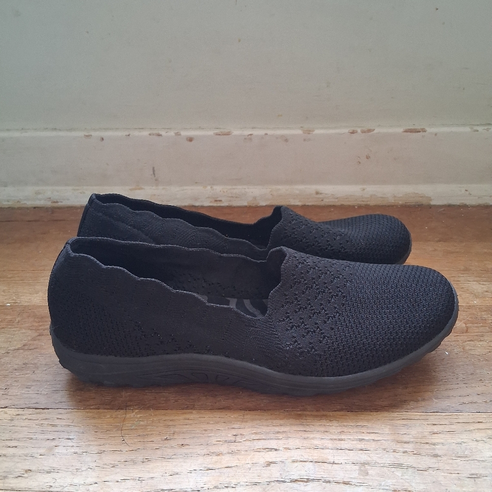 Skechers Black Loafers Slip-Ons